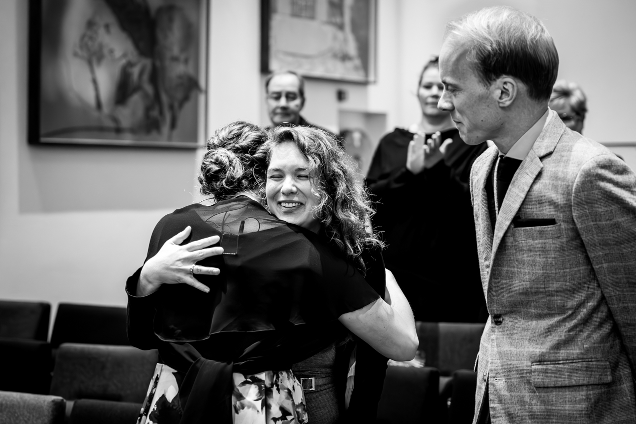 Emotionele promotie aan de Radboud Universiteit Nijmegen, vastgelegd tijdens de verdediging van het proefschrif